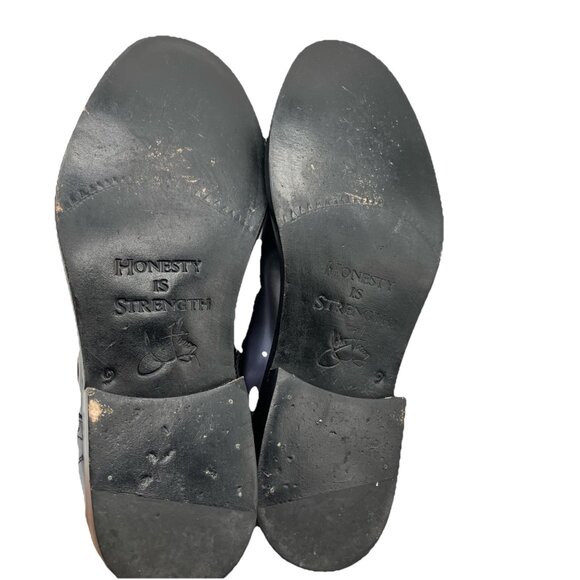 Sz 9 Fluevog  Men Luther Fortitude Oxford Gray Metallic Distress Monk Strap main image 4